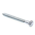 Prime-Line Hex Lag Screw 1/2in X 4-1/2in A307 Grade A Zinc Plated Steel 25PK 9056997